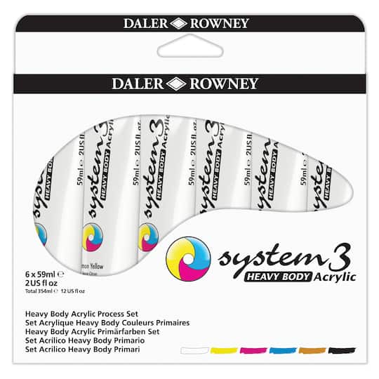 Daler-Rowney® 2oz. 6 Color System3 Heavy Body Acrylic Paint Starter Set